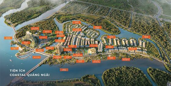 Tổng thể hệ tiện ích dự án Coastal Quảng Ngãi